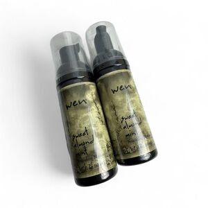 WEN by Chaz Dean Sweet Almond Mint Nourishing Hair Mousse Lot of 2 Travel Size